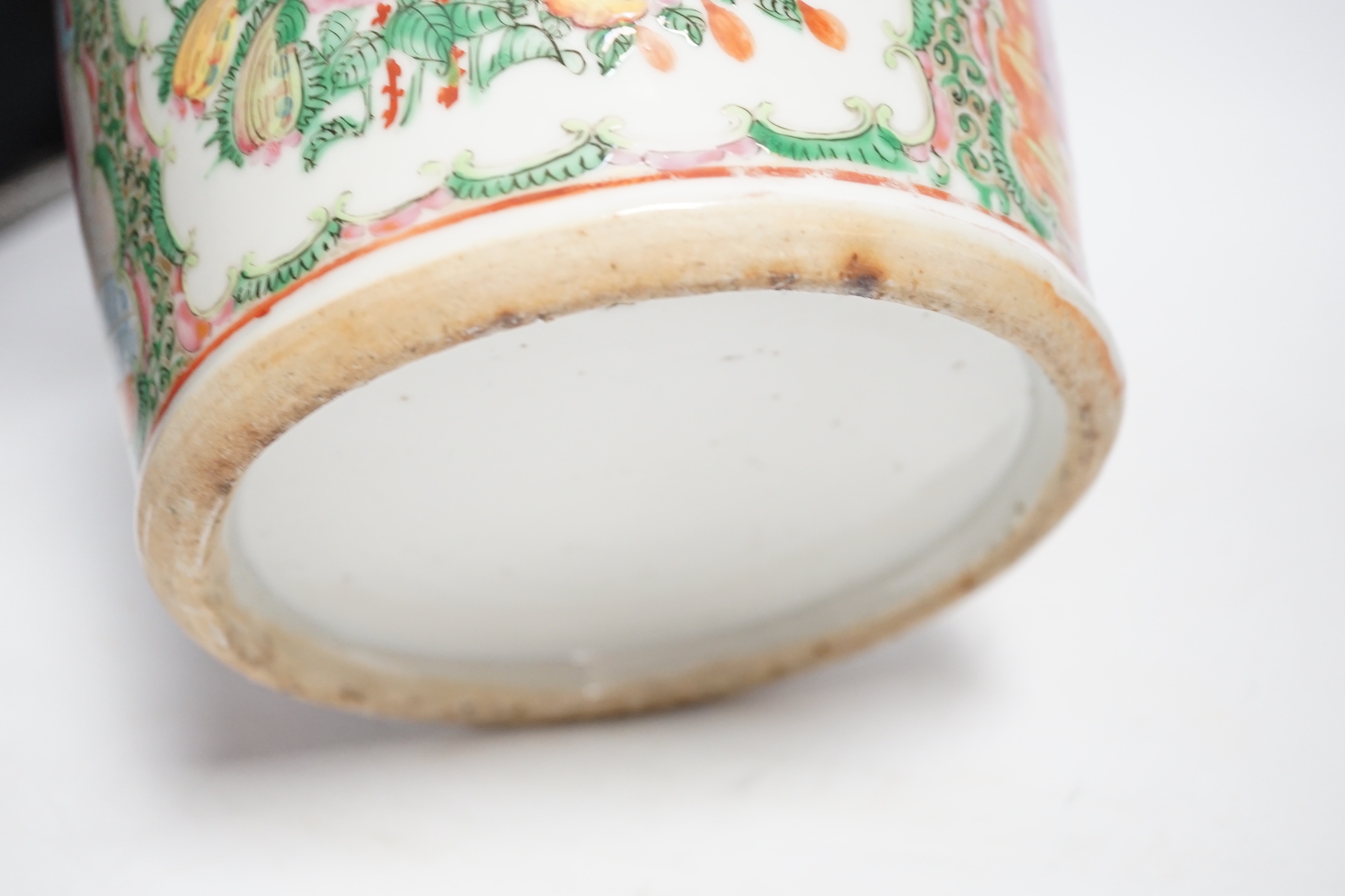 A 19th-century Chinese famille rose vase, 35cms